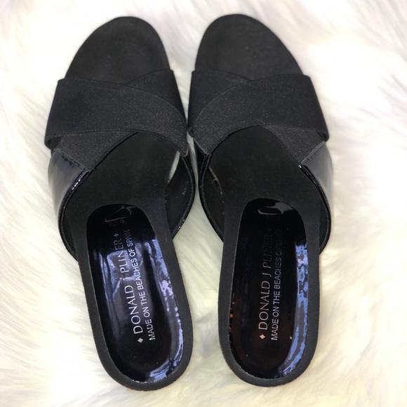 🌾 Donald j. Pliner Patton Platform Wedge Slides - Picture 3 of 5